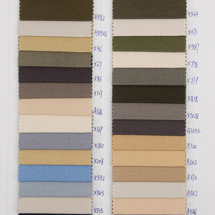 230gsm grueso multicolor trenzado 100% algodón tela de pantalones