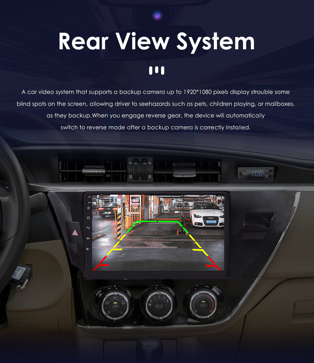 Overseas Android Navigation Is Suitable for 14-16 Toyota Corolla Corolla Car Navigation Gps4G Full Network Communication