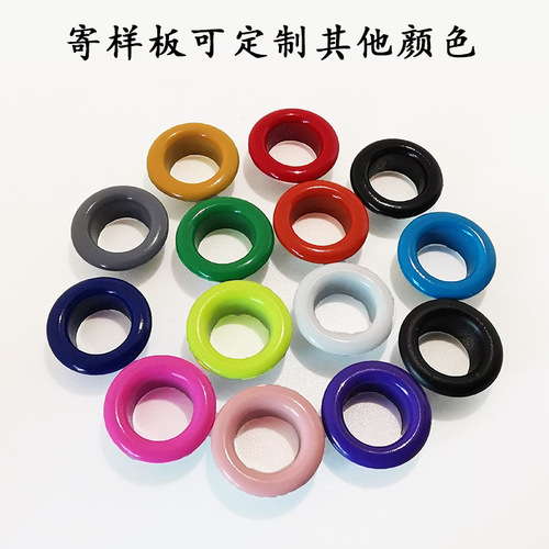 Wholesale colorful eyelet buttons for luggage, clothing, decorative eyelet buttons, hollow rivets, black eyes, shoelace button holes, eyelets