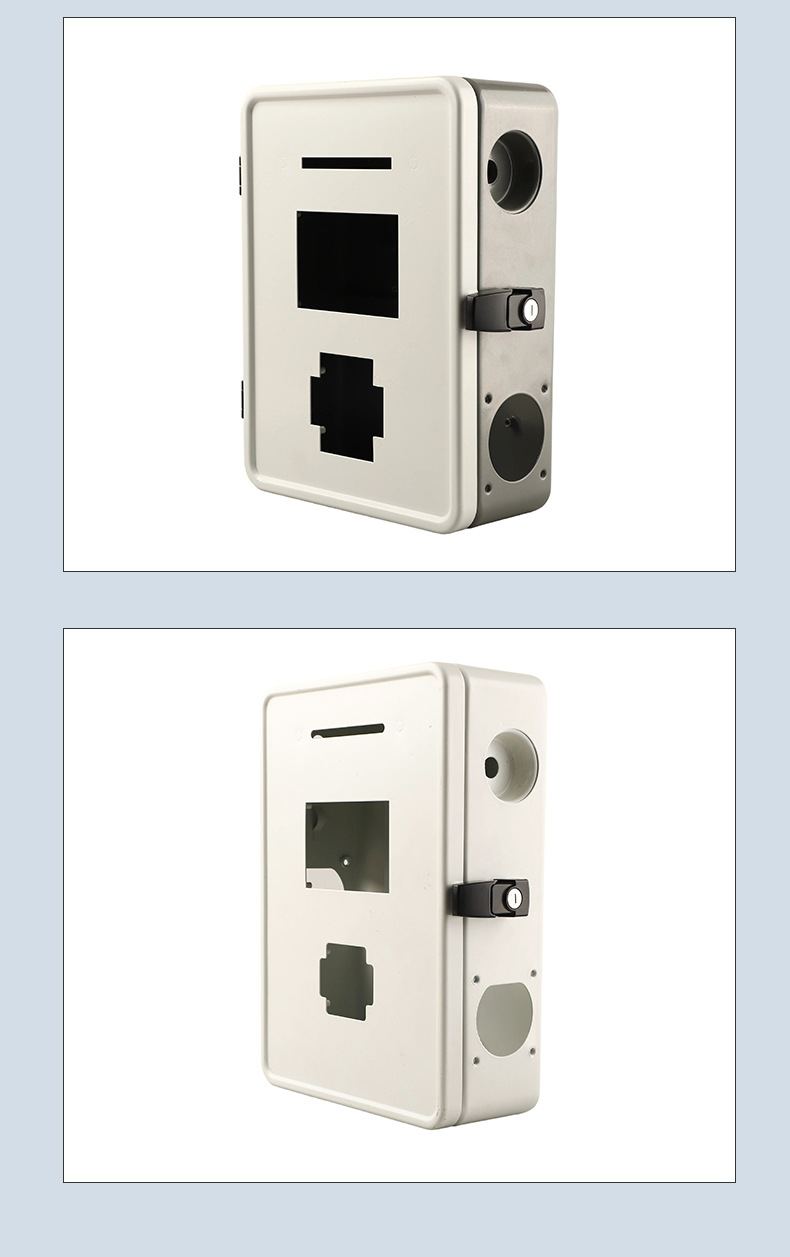 Household and Commercial Car Charging Station Shell, Dual-Gun Ac Charging Station, Universal Electric Vehicle Charging Iron Shell