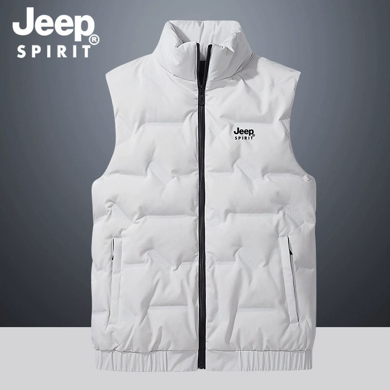 Осенне-Зимний новый пуховик мужской осенне-зимний жилет на утином пуху 80 Повседневный жилет с воротником Теплый жилет 2016JP