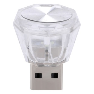 Cross-border car Mini USB Light Car atmosphere light led colorful small decorative light car gradient flashing reading light