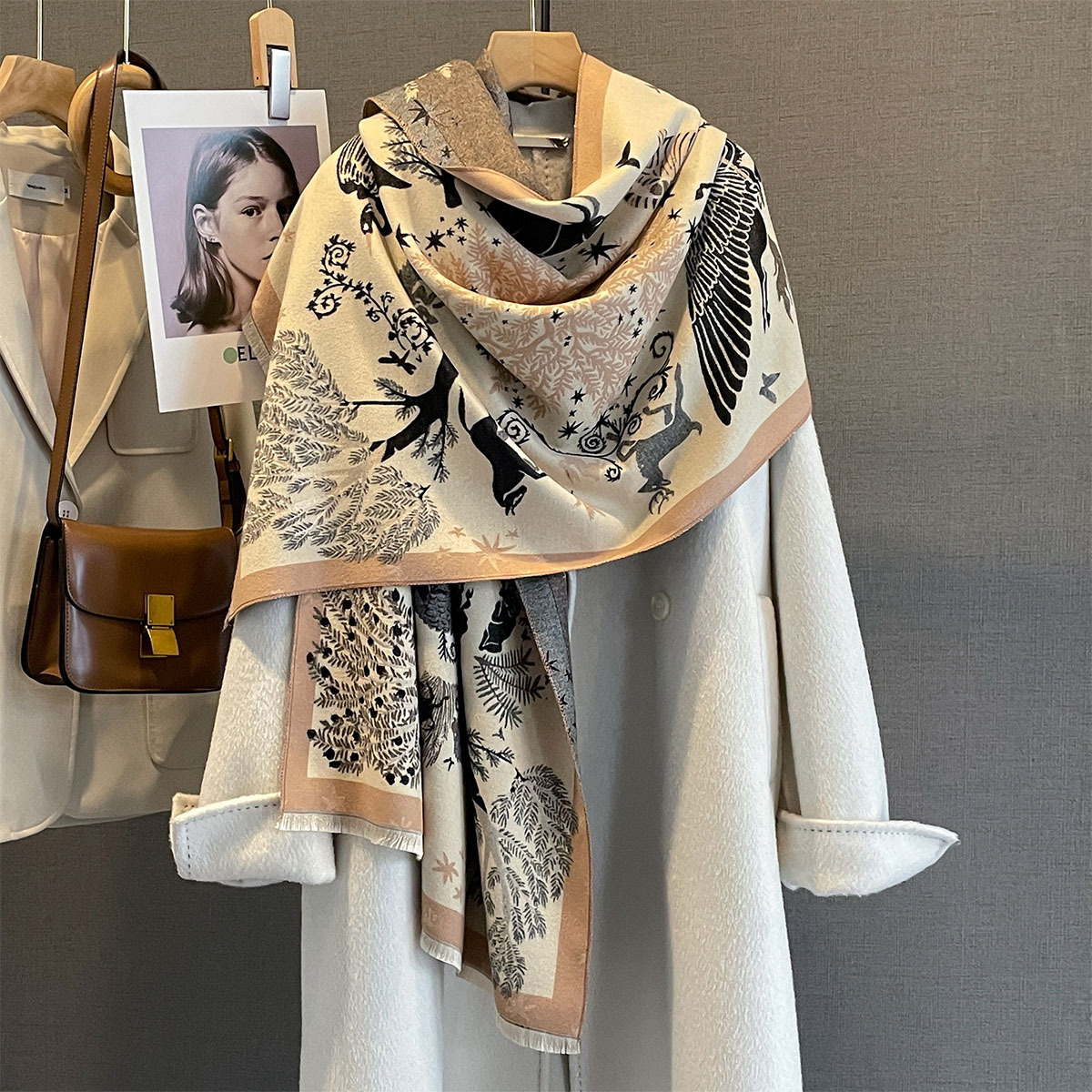Sciarpa in cashmere da donna, sciarpa invernale di lusso_voghion.com