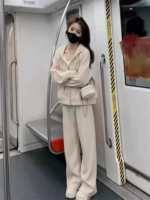 大きいサイズの婦人服の秋の洋風のカジュアルな2つのセットは肉を遮って痩せていることができます。|undefined