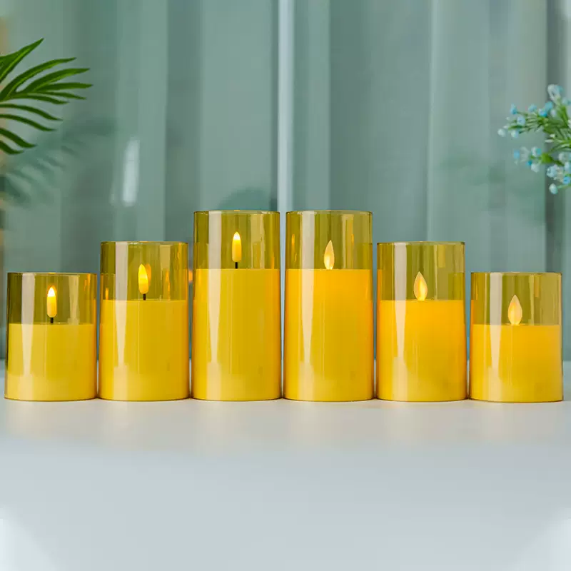 [老客拍]塑料亚克力LED电子蜡烛灯塑料蜡烛仿真电子蜡烛灯