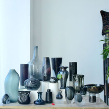 手工玻璃花瓶多规格家居客厅玄关摆件花瓶装饰插花玻璃装饰品摆件