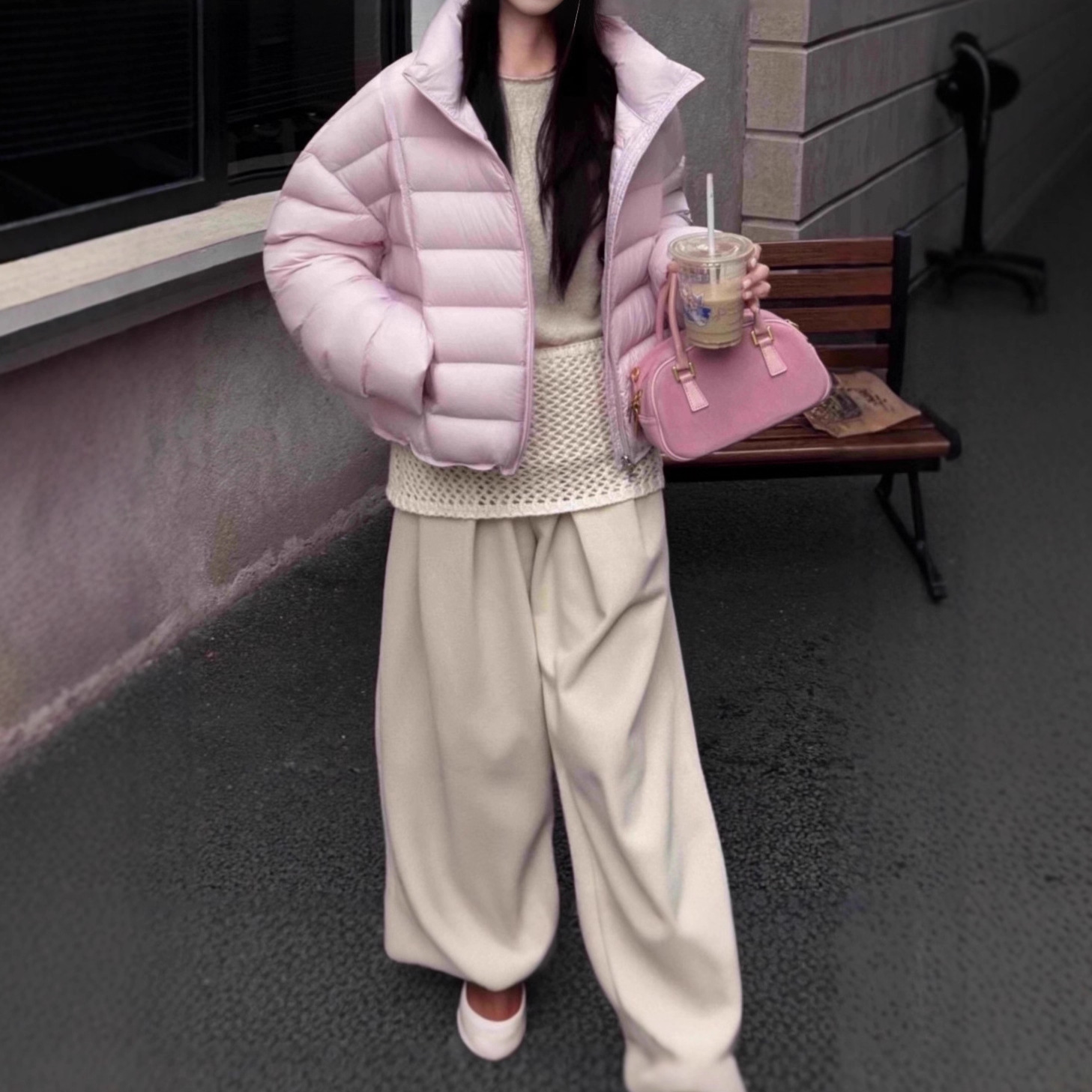 今年必火鸭绒亲肤排骨款鹅绒服2025冬季加厚时尚韩版休闲外套