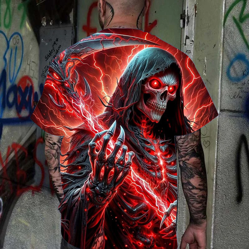 メンズ3Dデジタルゴールデン元記号パターンラウンドネックと半袖tシャツ、夏カジュアルファッションファッション|undefined