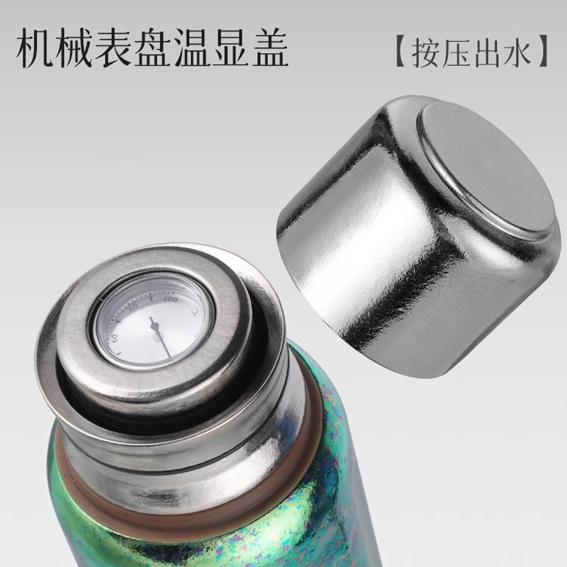 纯钛保温壶壶盖机械显温磁吸水杯杯盖纯钛保温杯杯盖纯钛茶网内盖|undefined