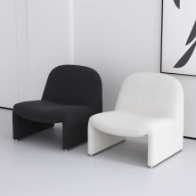 意式极简单人沙发小户型客厅靠背沙发椅民宿酒店休闲山丘椅单人位