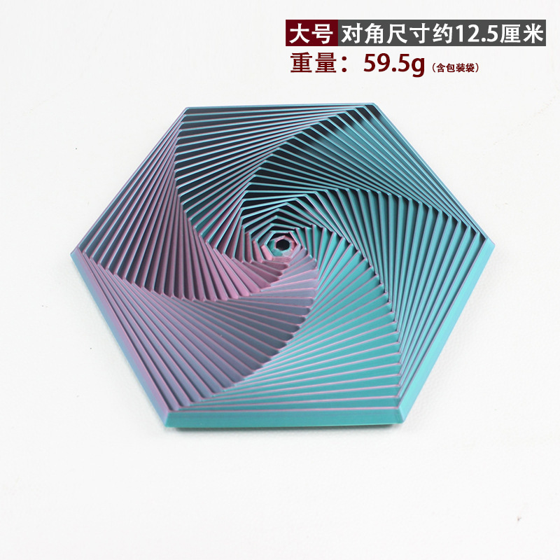 3D印刷六角形玩具解凍魔法黒科学技術サラリーマン抗不安減圧六角形視錯覚|undefined