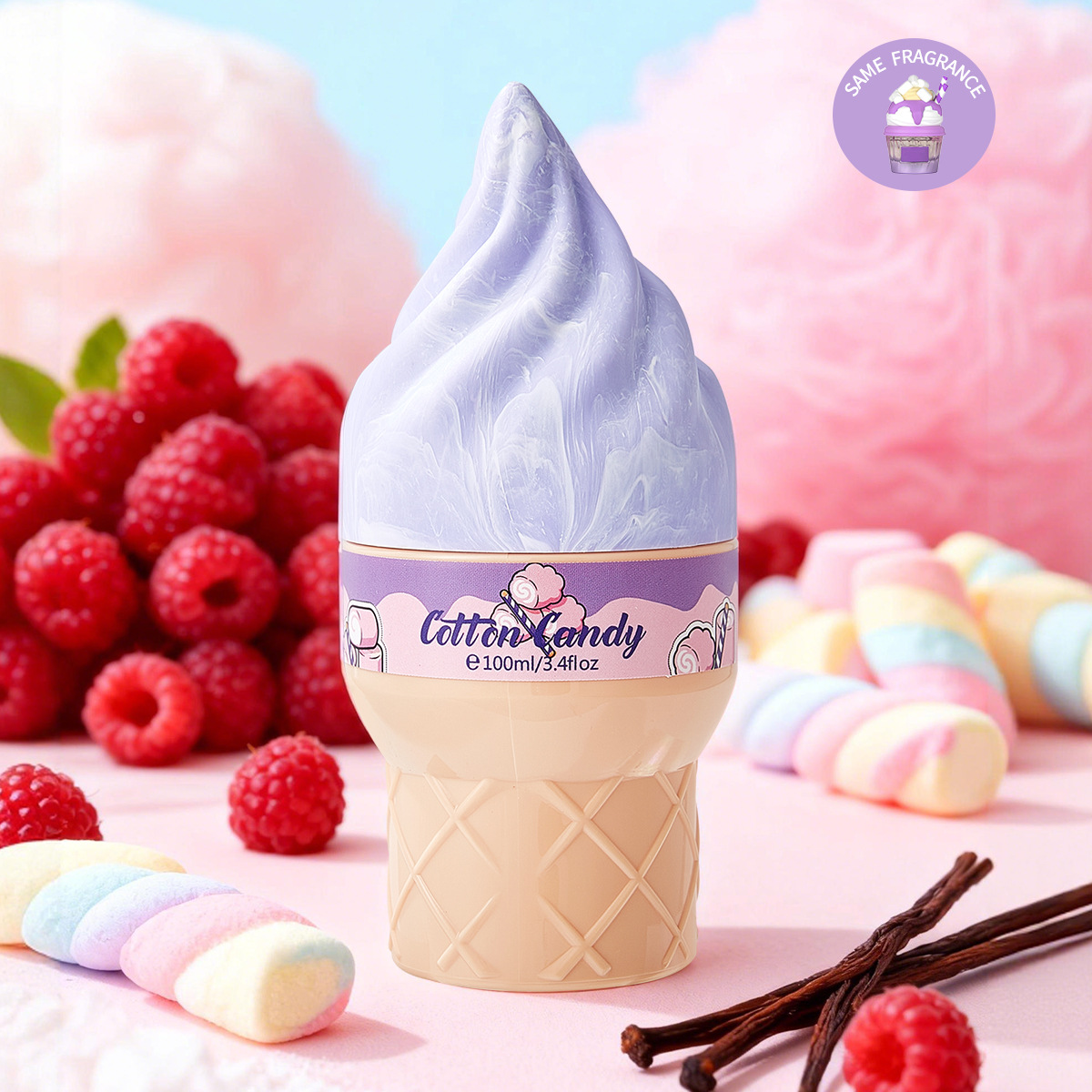 Perfume de mujer genuino europeo y americano con aroma a helado, fragancia gourmet, aroma duradero, venta al por mayor de fábrica de cosméticos.