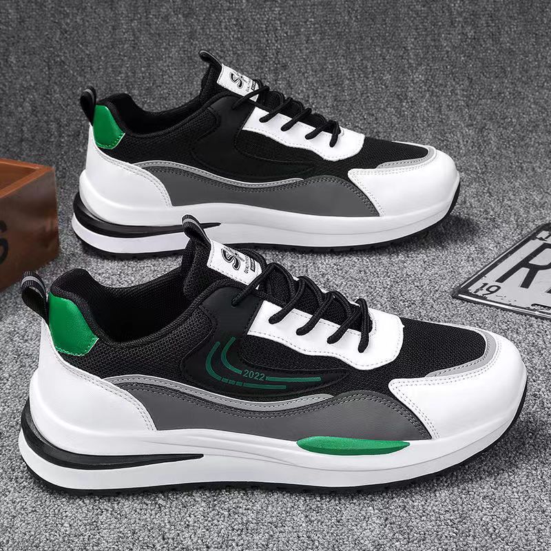 Primavera y otoño zapatos de hombre de moda simple, zapatos de correr ligeros, estudiantes de moda al aire libre, zapatos de deporte transpirables por mayor
