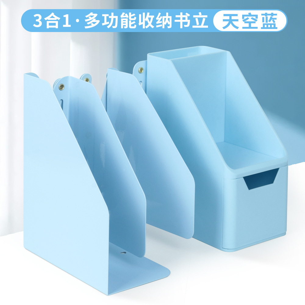 Estante de pie retráctil para libros Estante de escritorio grande para estudiantes