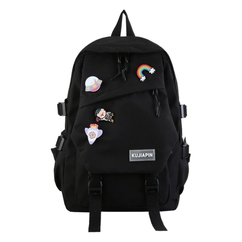 Mochila transfronteriza 2024 nueva mochila de estudiante estilo coreano simple gran capacidad estilo universitario mochila de una sola pieza entrega