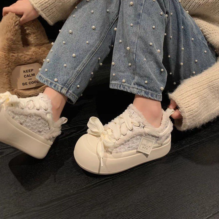 Löparskor för barn med varmt foder och tjock sula_voghion.com