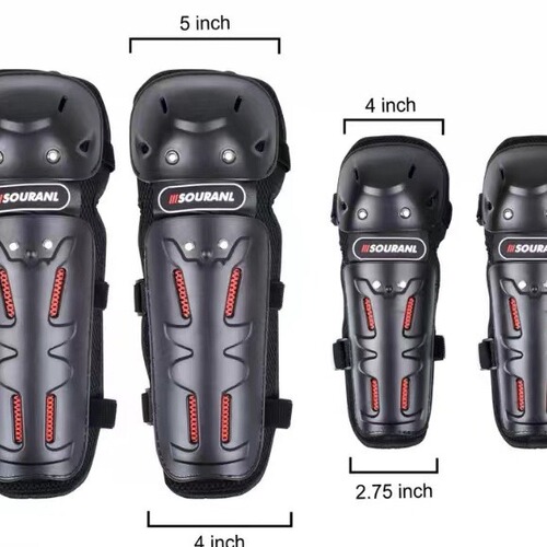 Cycling Motorcycle Knee Pads and Elbow Pads Set, Racer Off-Road Protective Gear, Suitable for All Seasons