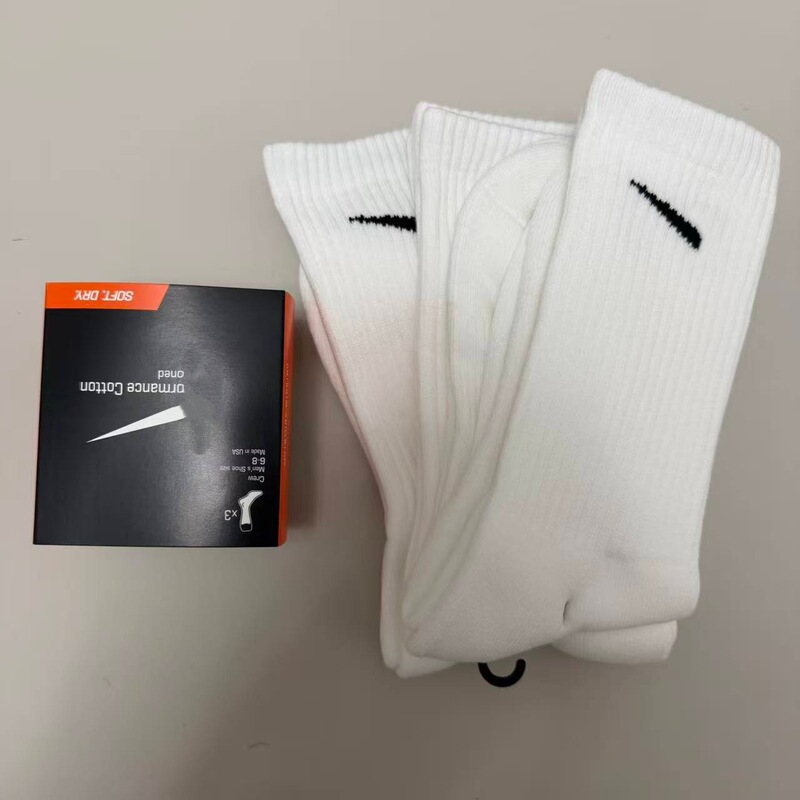 Suwannex Black and White Low, Medium, and High Tube Towel-Soled Running Sports Socks Men's Cotton Socks Wholesale