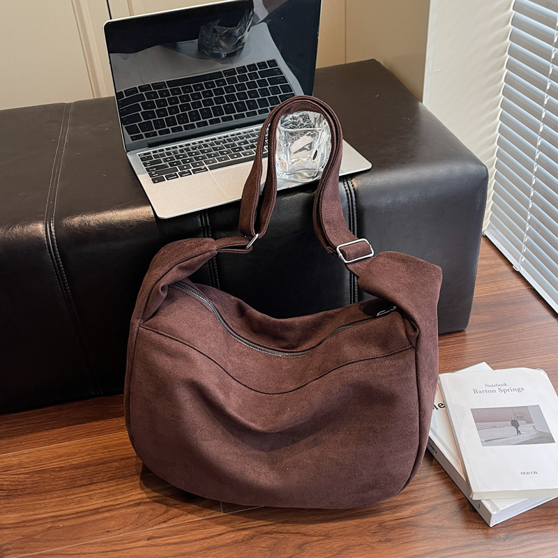 Retro Simple Fashion Large-Capacity Tote Bag for Women 2025 Autumn and Winter New Casual Shoulder Bag High-End Crossbody Bag Retro Simple Fashion Large-Capacity Tote Bag for Women 2025 Autumn and Winter New Casual Shoulder Bag High-End Crossbody Bag