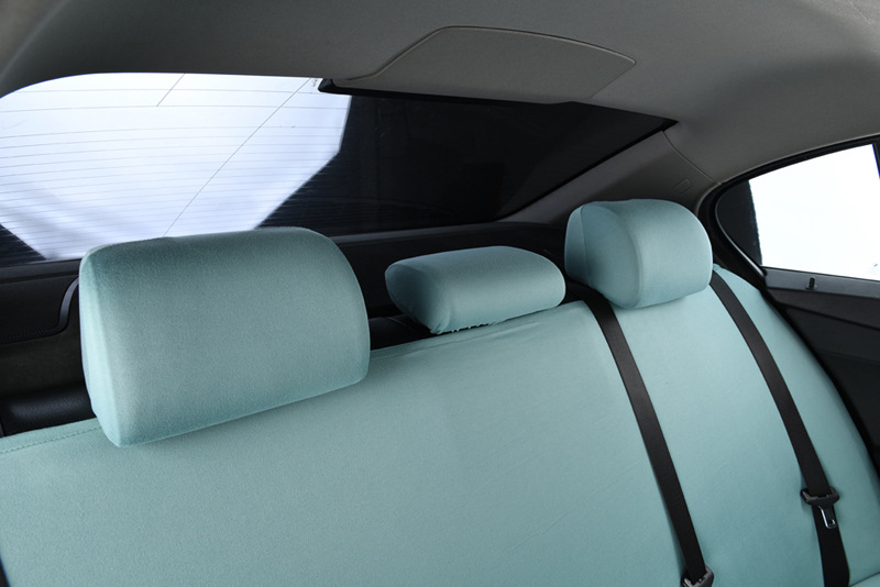 Car Rear Backrest Protective Cover Elastic Four-Season Universal Fabric Dust Cover Backrest Headrest Split Cover