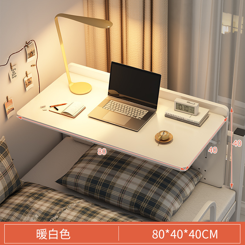 Mesa de cama plegable perezosa cuelga mesa de computadora dormitorio artefacto escritorio dormitorio estudiantil escritorio pequeño