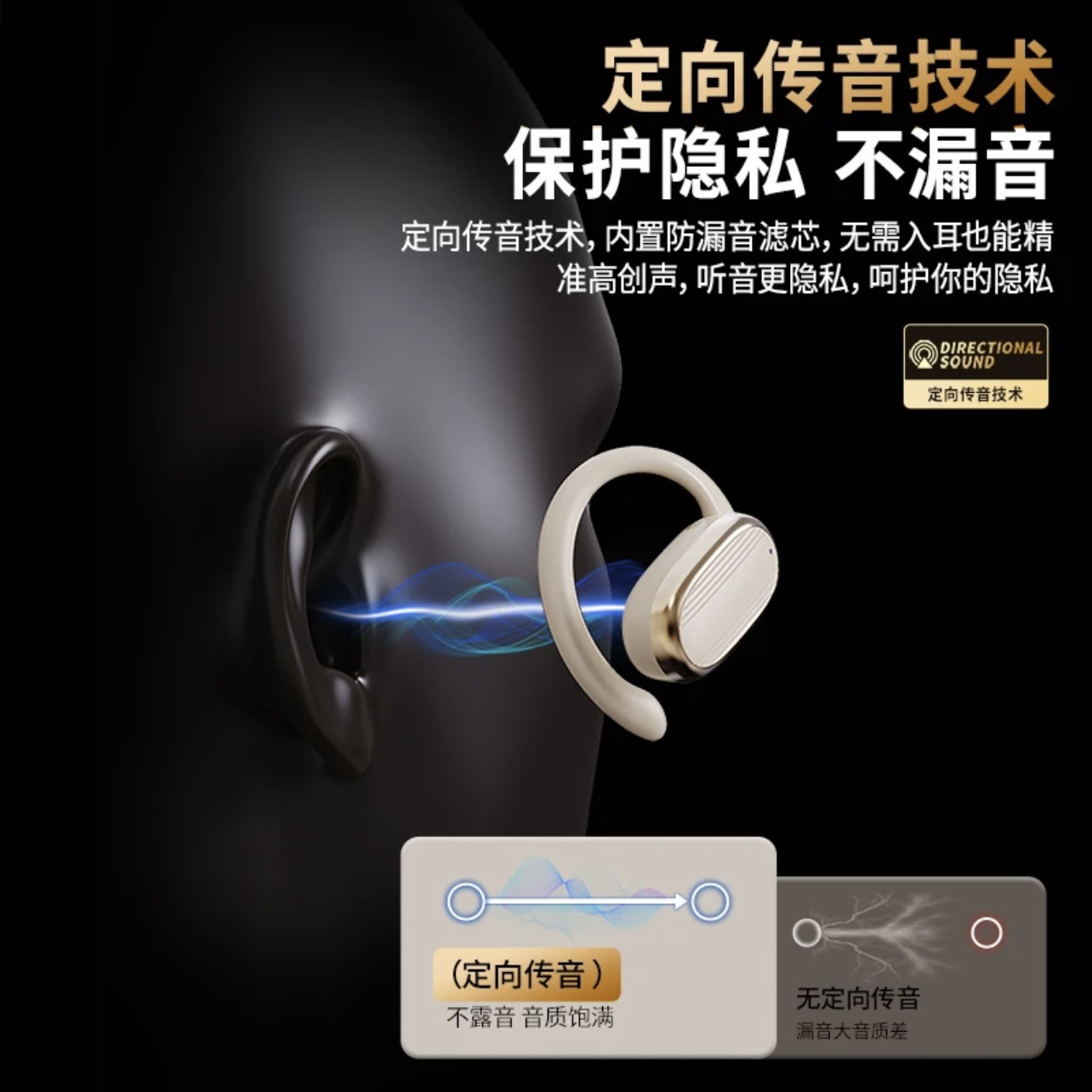GT529 nube OWS auriculares Bluetooth inalámbricos de alta calidad reducción de ruido abierto sin oídos calidad de sonido HIFI al por mayor