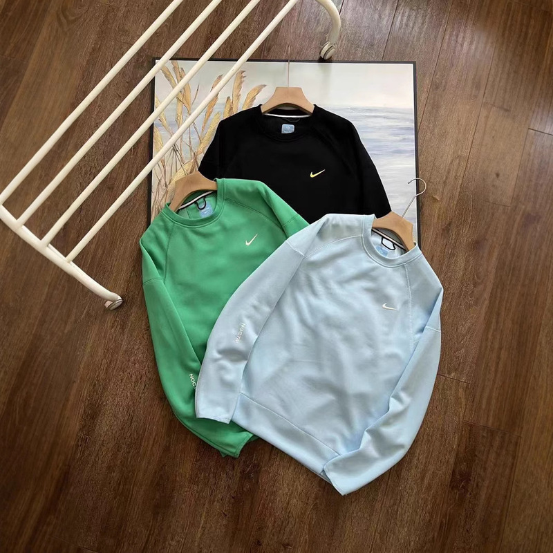 Cross-Border Spot Nk Sweatshirt Spring & Fall New Joint Nocta Casual Sports Round Neck Long-Sleeved Sweatshirt Couple Style