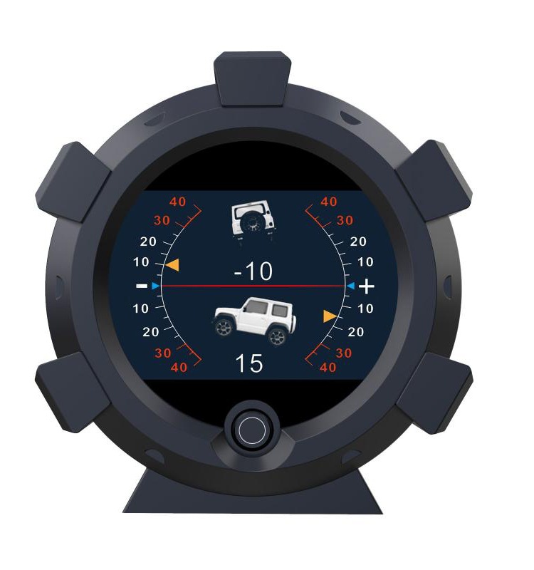 Car inclinometer, vehicle-mounted altimeter, electronic compass, GPS level meter, high-precision outdoor head-up display