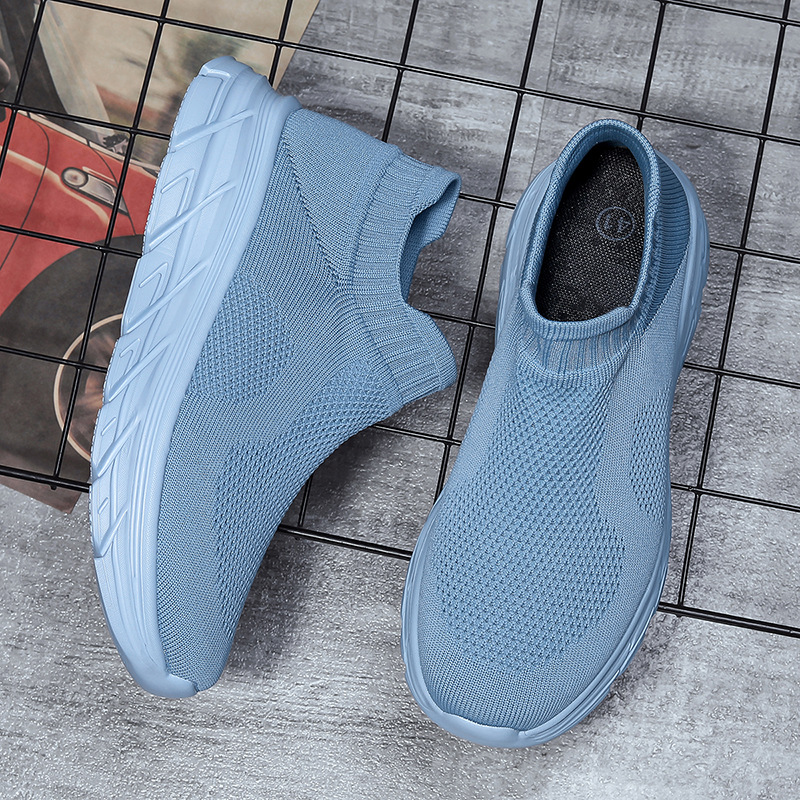 Leichte Sneakers für Paare mit atmungsaktivem Mesh-Obermaterial, rutschfesten Socken, dicken Sohlen – lässige Unisex-Sportschuhe_voghion.com
