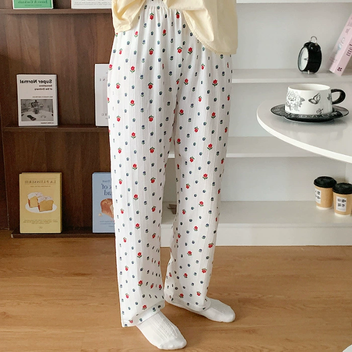 Милые летние тонкие карикатурные повседневные брюки, oversize