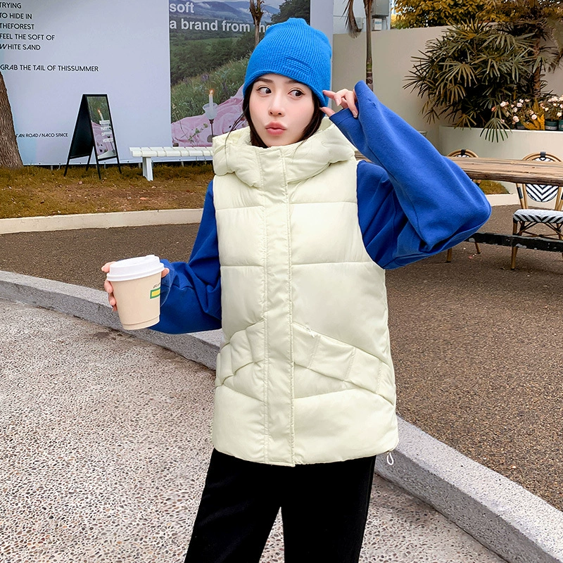 Свободный осенне-зимний короткий пуховик из хлопка жилет свободный Универсальный жилет 2023 Новая мода