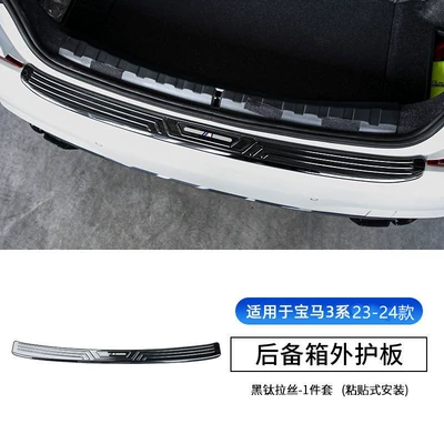 Şüşə kənarı xromları/moldingləri – X3 modified decorative door sill - 23-25-model-3-series-external-rear-guard-black-titanium