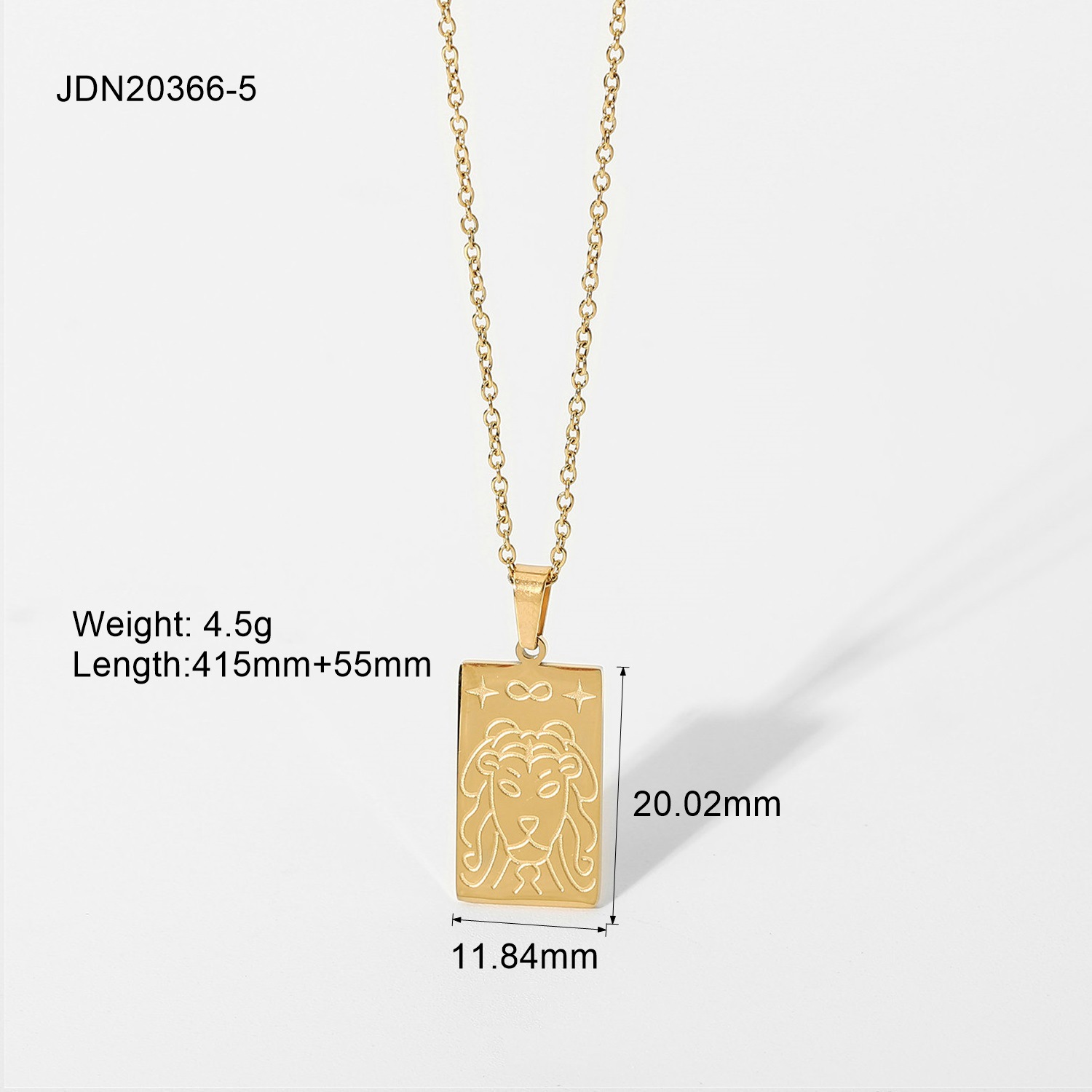 Simple Style Geometric Stainless Steel Plating Gold Plated Necklace display picture 2