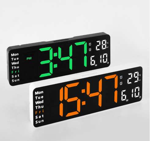 LED clock 13-inch simple wall clock mult...