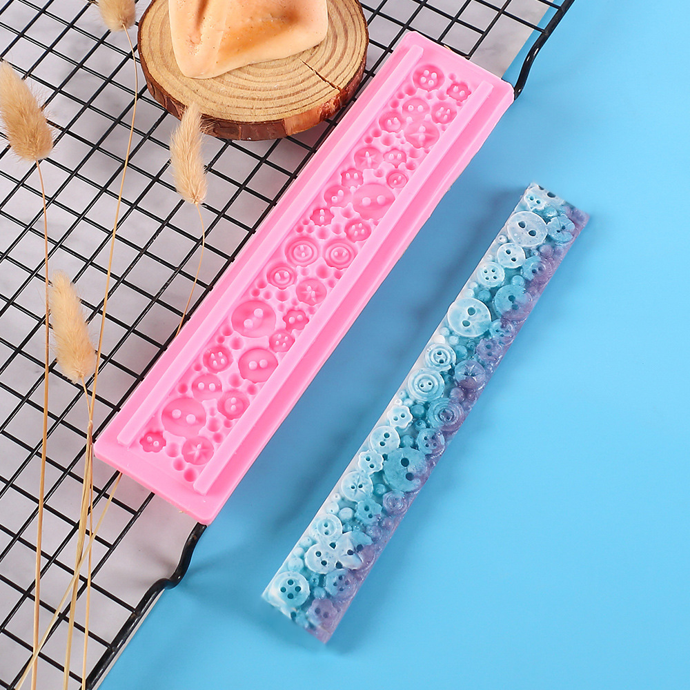 Cake frame lace decorative lace rose long silicone mold long strip…