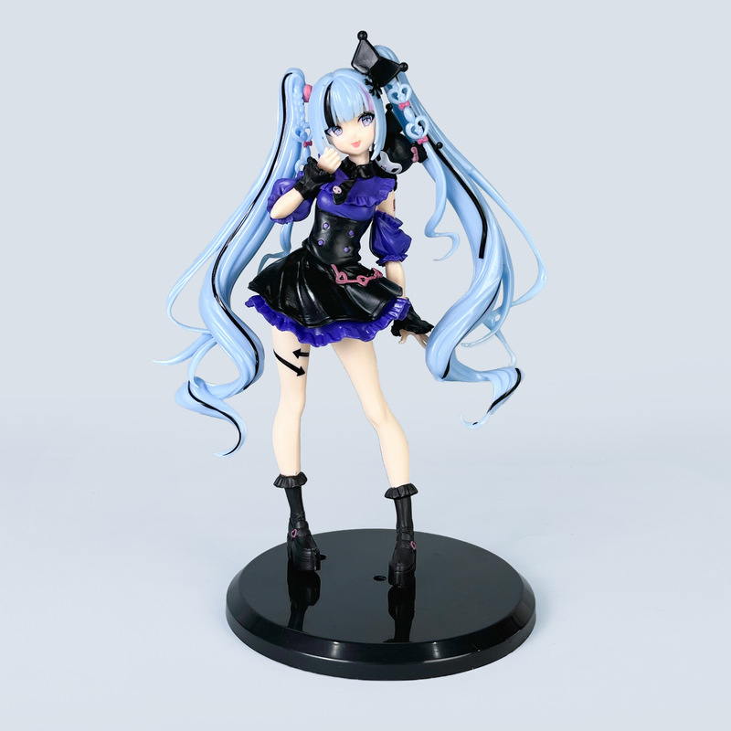 Kuromi Hatsune Miku Figure Miku Anime Merchandise Princess 2D Beautiful Girl Car Desktop Ornament Toy
