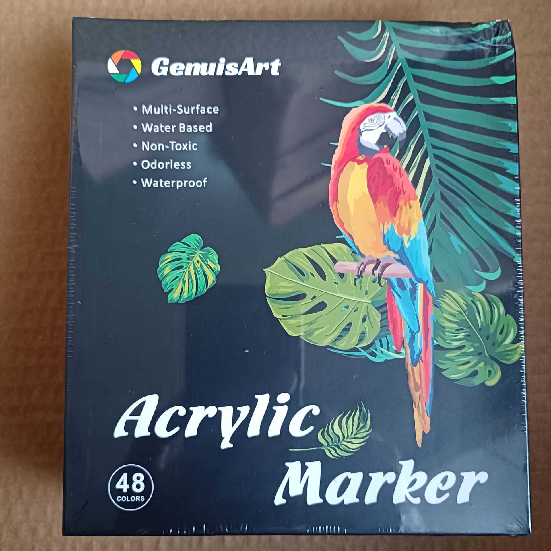 Extensión acrílica transfronteriza, doble cabezal, color apilable, bolígrafo acrílico a base de agua, pincel de pintura de color, juego de bolígrafo Dudu