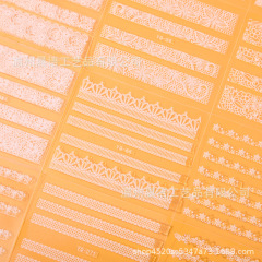 新しいネイルシール夏3d小清新白レース愛花バックゴム爪貼り卸売りnail