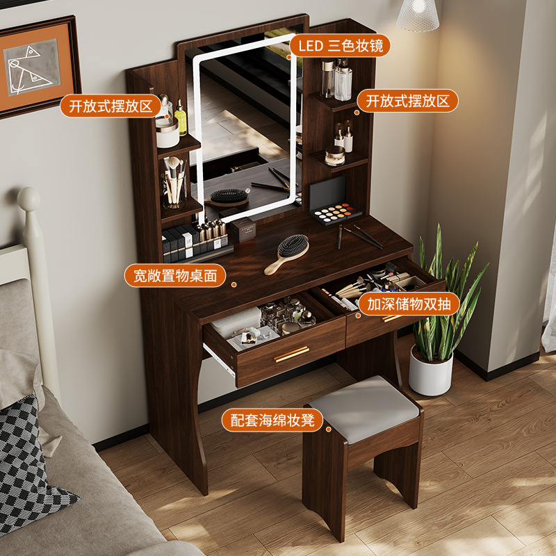 Transfronterizo mesa de maquillaje moderna y simple Amazon venta caliente americana dormitorio mesa de tocador gabinete de almacenamiento