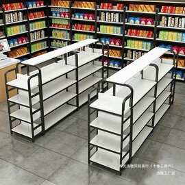 中岛柜双面超市货架展示台展示架多层零食架化妆品精品展柜流水台