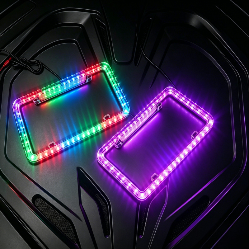 Factory Spot Led License Plate Light American South America Specification License Plate Frame Multi-Functional Car License Plate Light