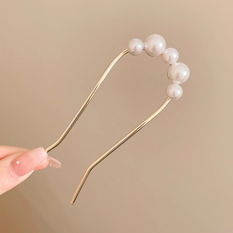 Perezoso updo artefacto cabeza de bola hembra insertar peine del pelo horquilla inversa insertar en forma de U horquilla estilo profesional accesorios para el cabello tocado