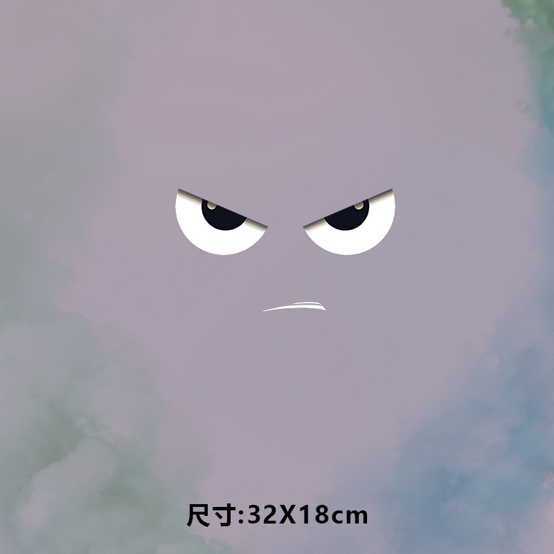 高级烫画图案新款时尚大眼睛烫画贴印花衣服热转印白墨烫画布贴