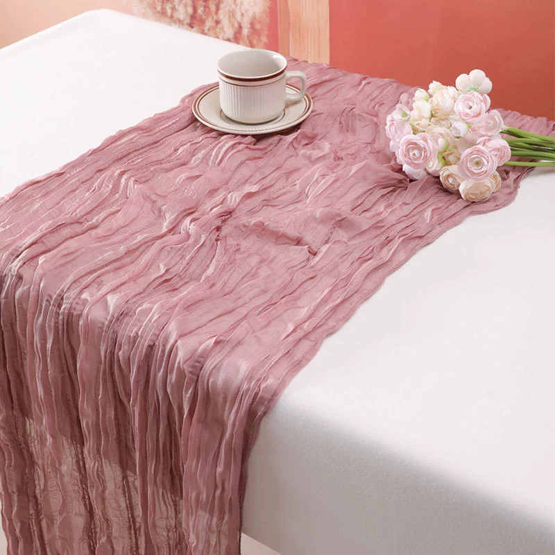 Дорожка на стол Bali yarn, северный текстурный стиль, тёплая драпировка 90×180 / 90×300 см