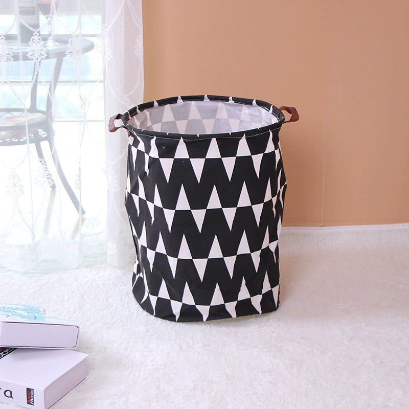Foldable waterproof clothing storage box for laundry basket