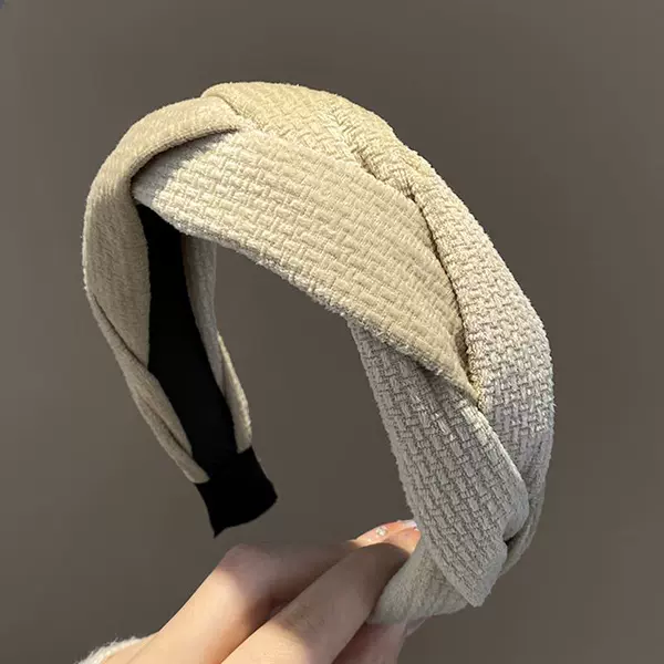 H02-10#beige twist headband