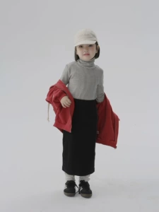 BOBOKIDS Осенняя и зимняя детская базовая рубашка японская детская одежда для мальчиков и девочек водолазки полосатая базовая рубашка