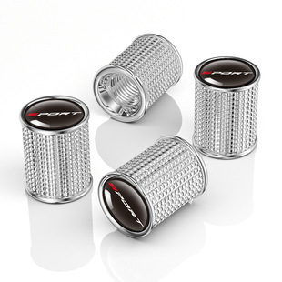 Cross-border new zinc alloy metal valve cap tire steam cap personalized air core cover with car logo car steam cap
