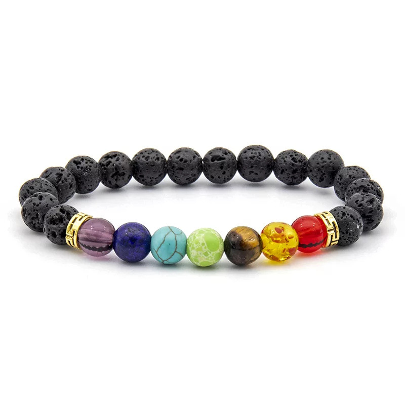 Rainbow Lava Stone Bracelet 6