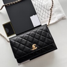 小香风新款鱼子酱羊皮链条发财包手包单肩女包包高品质时尚百搭